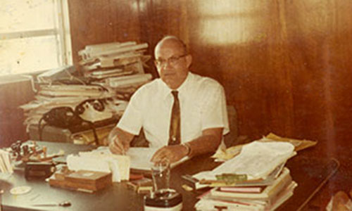 D L Matheson in office